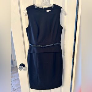 Calvin Klein size 6 black sheath dress